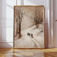 Footsteps Through Winter's Embrace