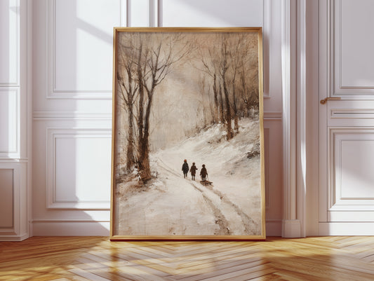 Footsteps Through Winter's Embrace