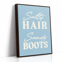 Coastal Words Against Sky Blue