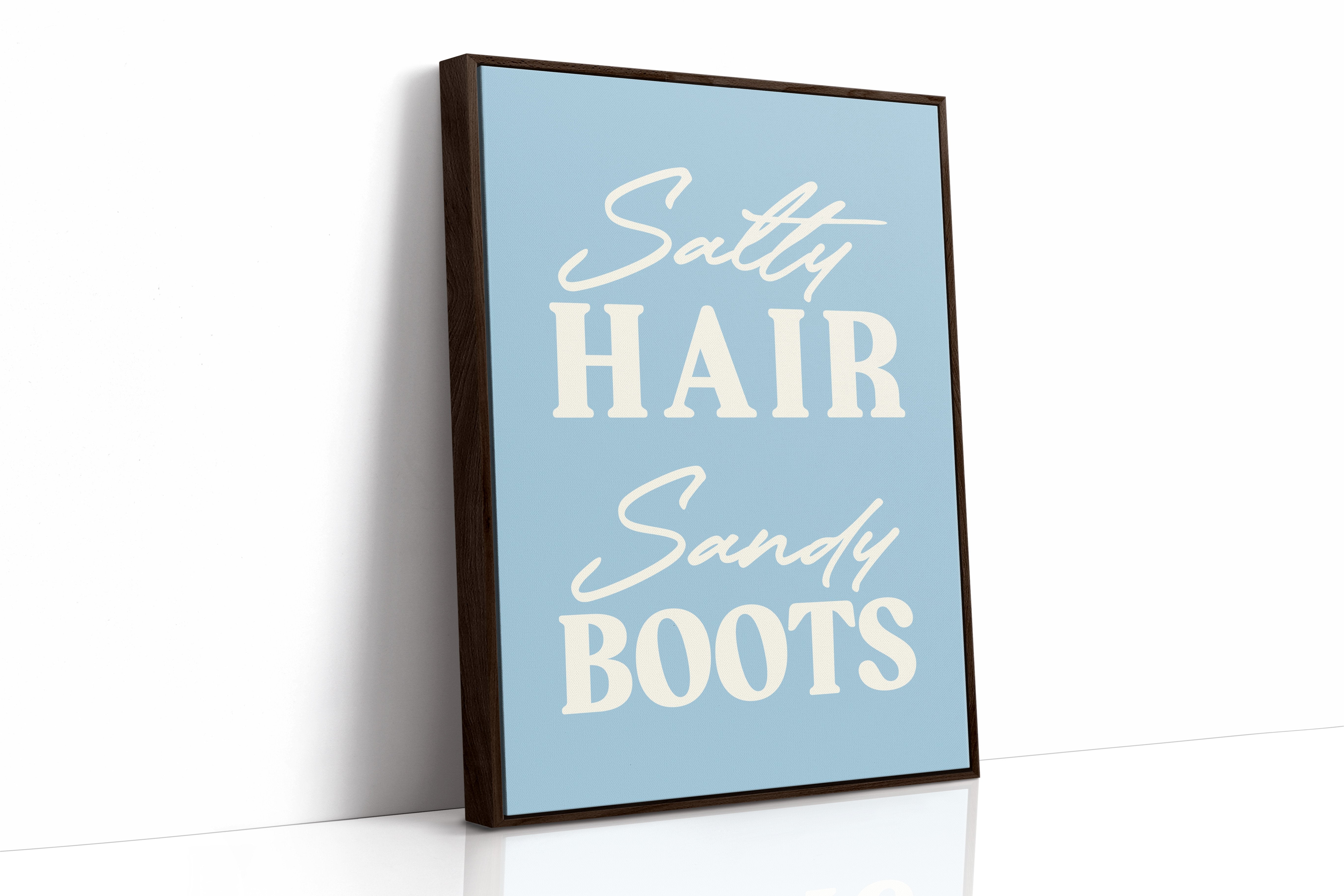 Coastal Words Against Sky Blue