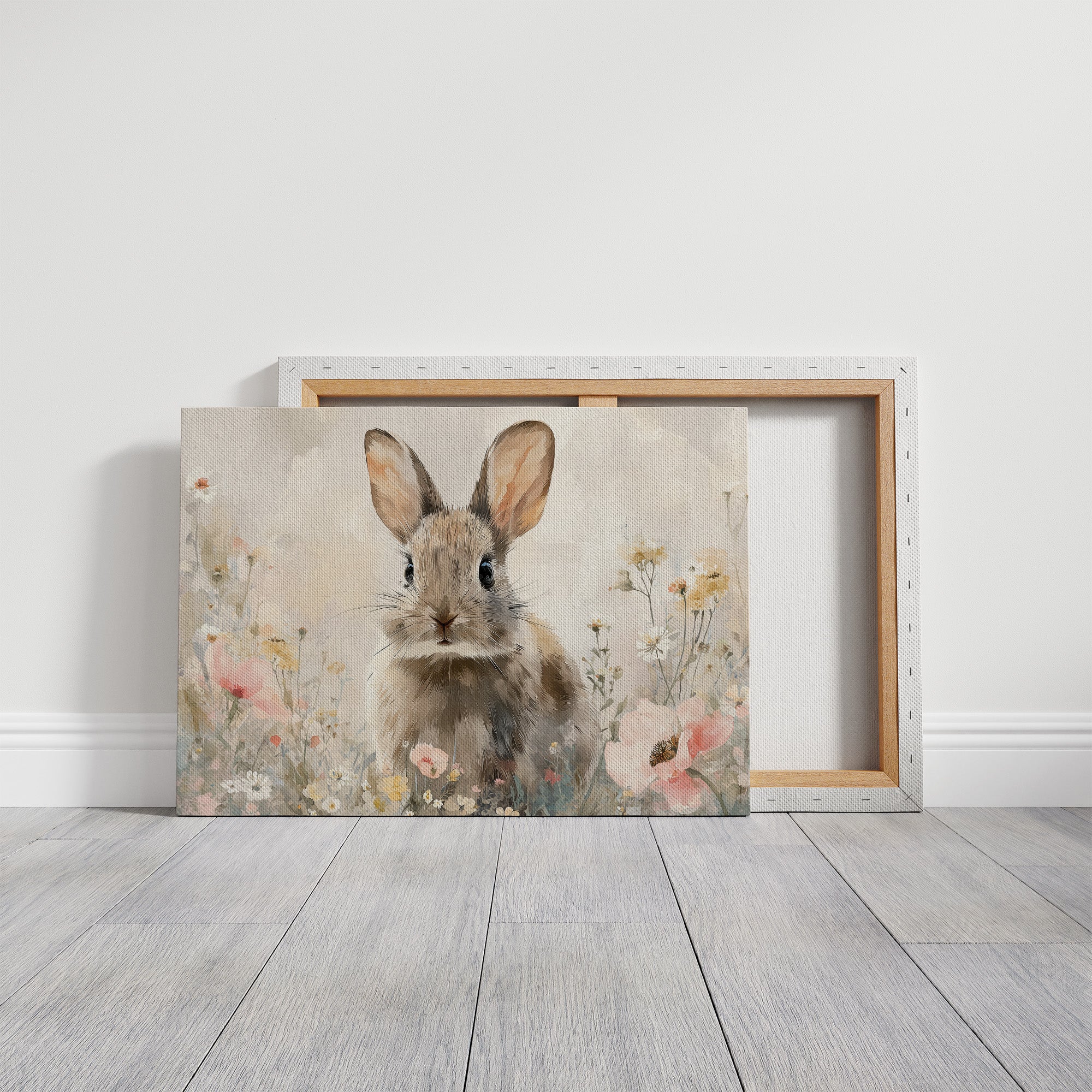 Curious Companion Among Meadow Blooms