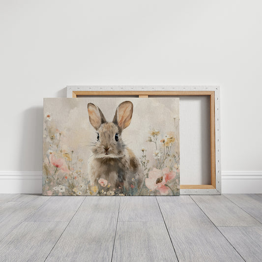 Curious Companion Among Meadow Blooms