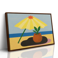 Sunshade and Terracotta by the Sea
