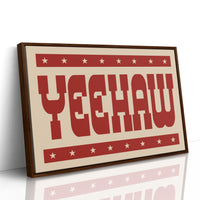 Yeehaw Western Print in Bold Red