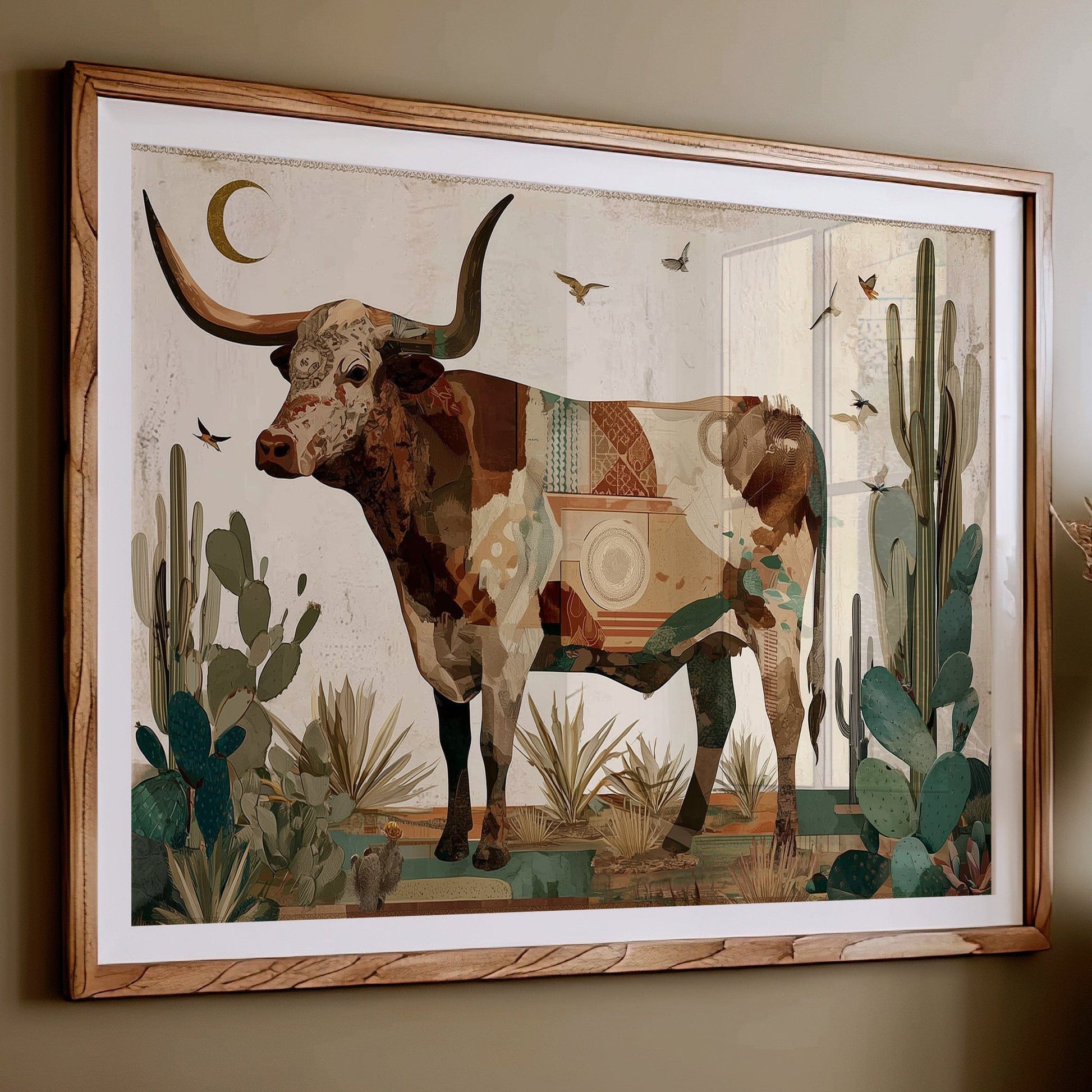 Longhorn Legends Under Desert Stars