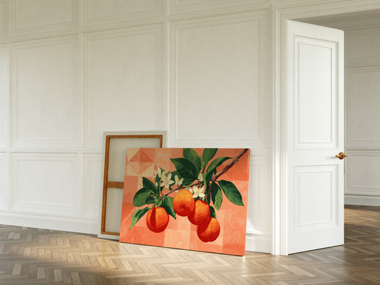 Citrus Blossoms Dance In Coral