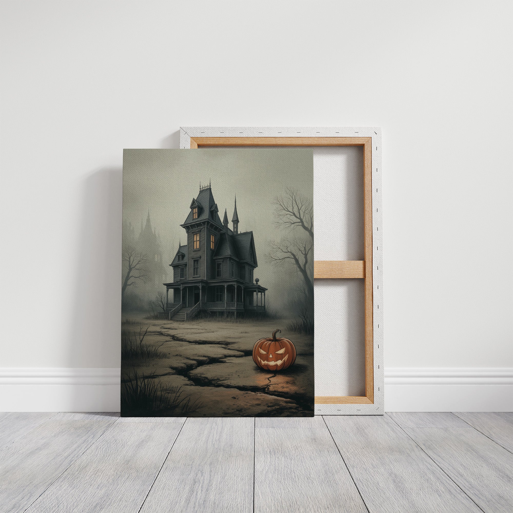 Lantern Watches Over Haunted Path