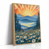 Buttercups & Daisies Below the Blazing Ridge