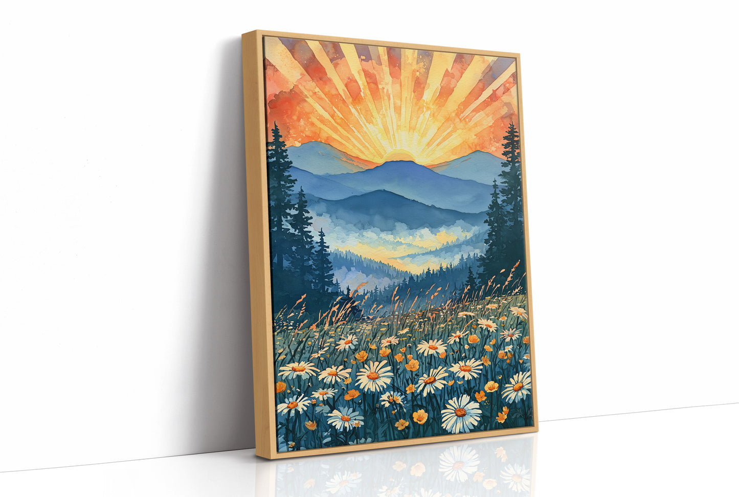 Buttercups & Daisies Below the Blazing Ridge
