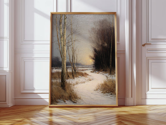 When Snow Meets Setting Sun