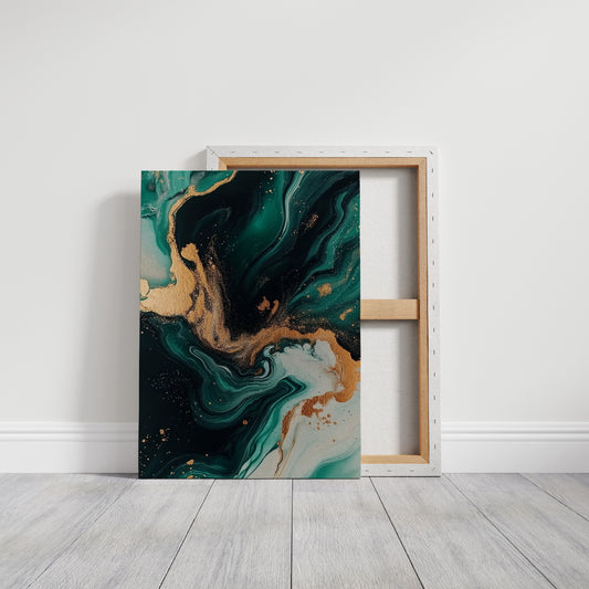 Emerald Flame and Gilded Flow