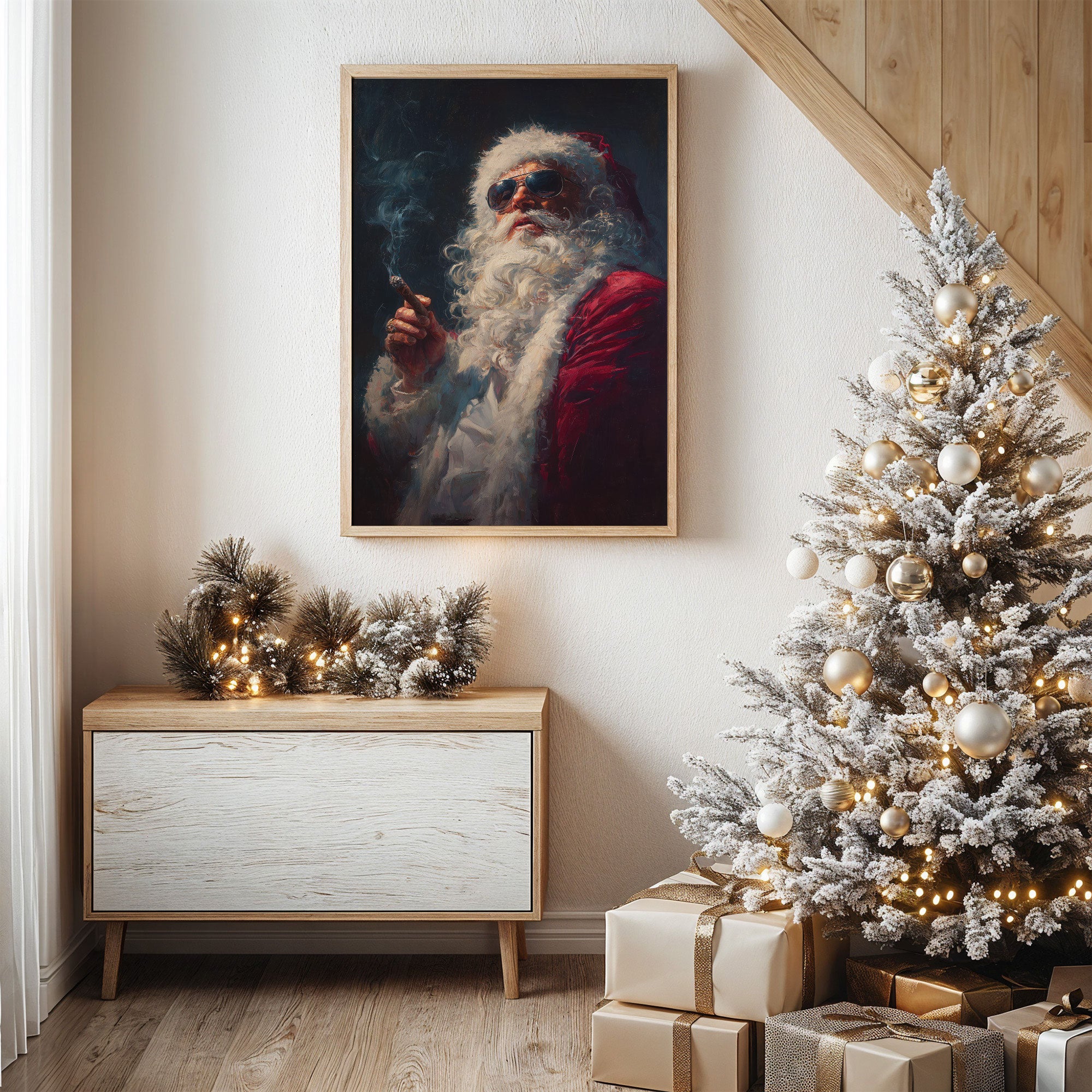 Rebel Claus Takes A Smoke Break