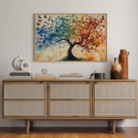 Seasons Dance Through Bird Wings