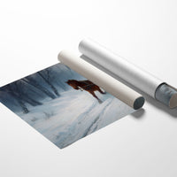 Winter's Tale Through Birch And Snow