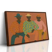 Three Friends in Patterned Harmony