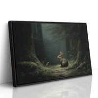 Forest Wanderer Finds Moonlit Path