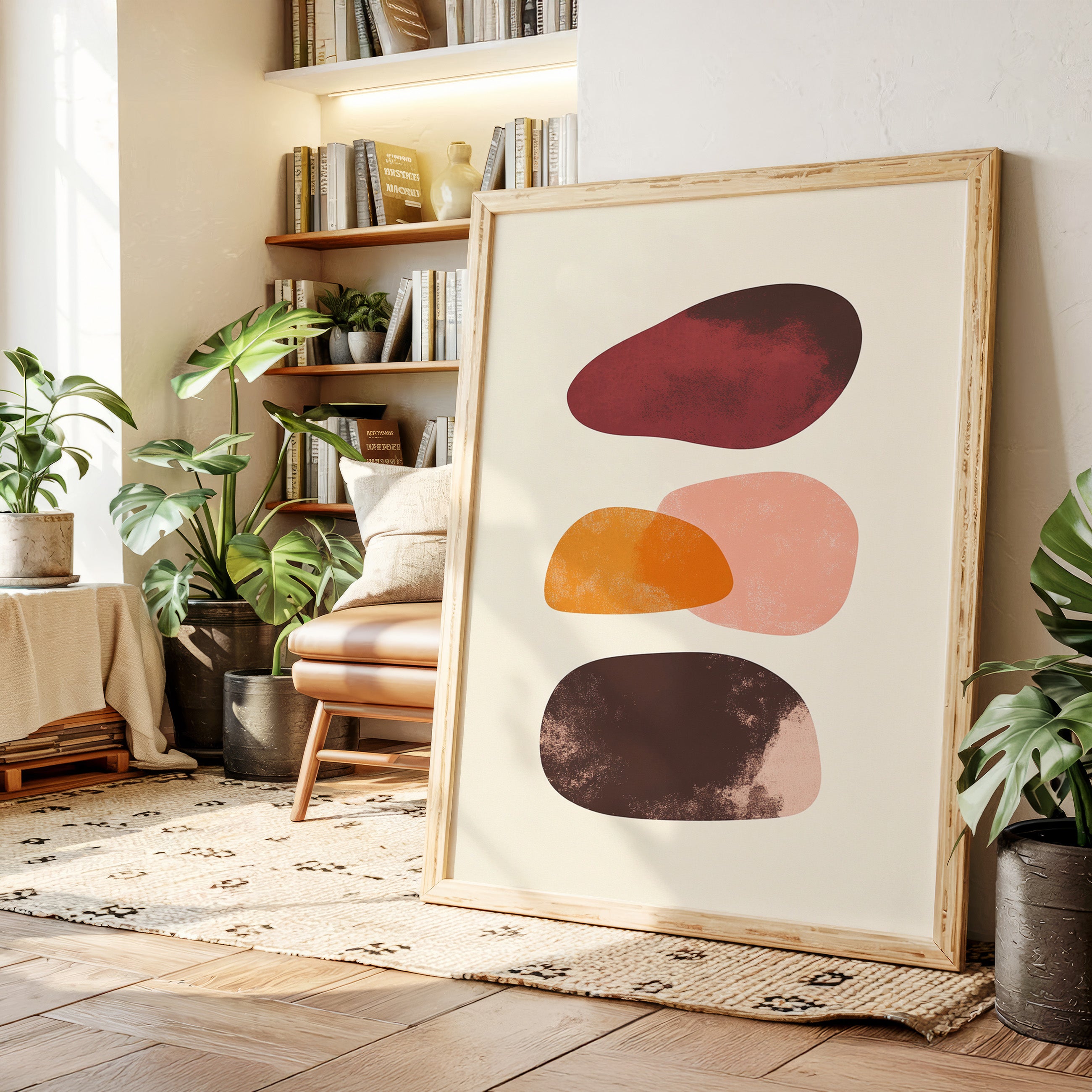 Autumn Stones Float In Morning Light
