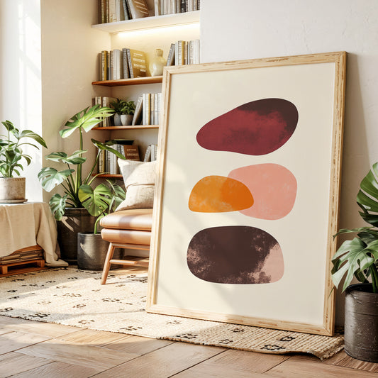 Autumn Stones Float In Morning Light