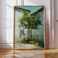 Oranges Beneath the Sunlit Wall