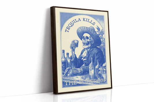 Saloon Blues In Cobalt Ink