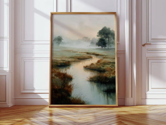 Morning Mist Over Still Waters