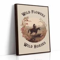 Prairie Rider Among Blooming Fields