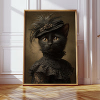 Regal Feline in Victorian Attire