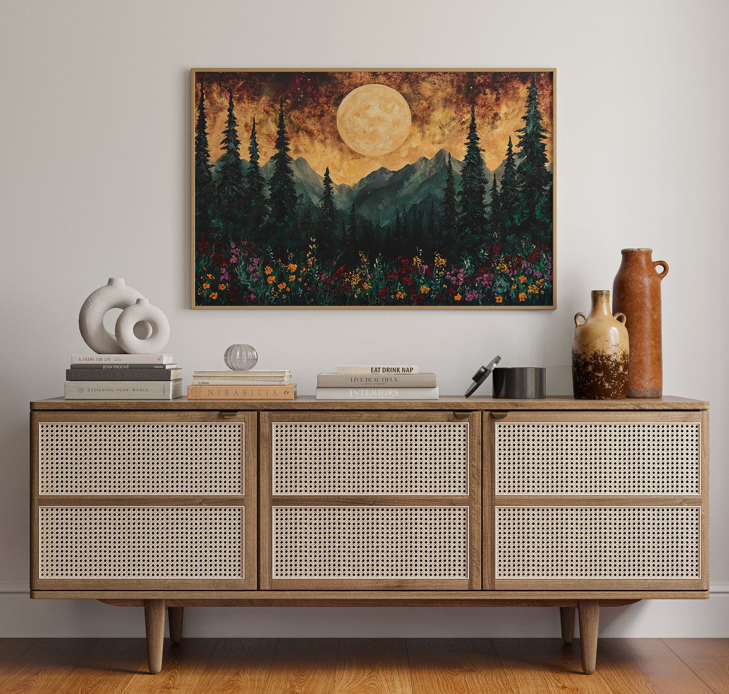 Alpine Meadows Catch Moonlight's Gold