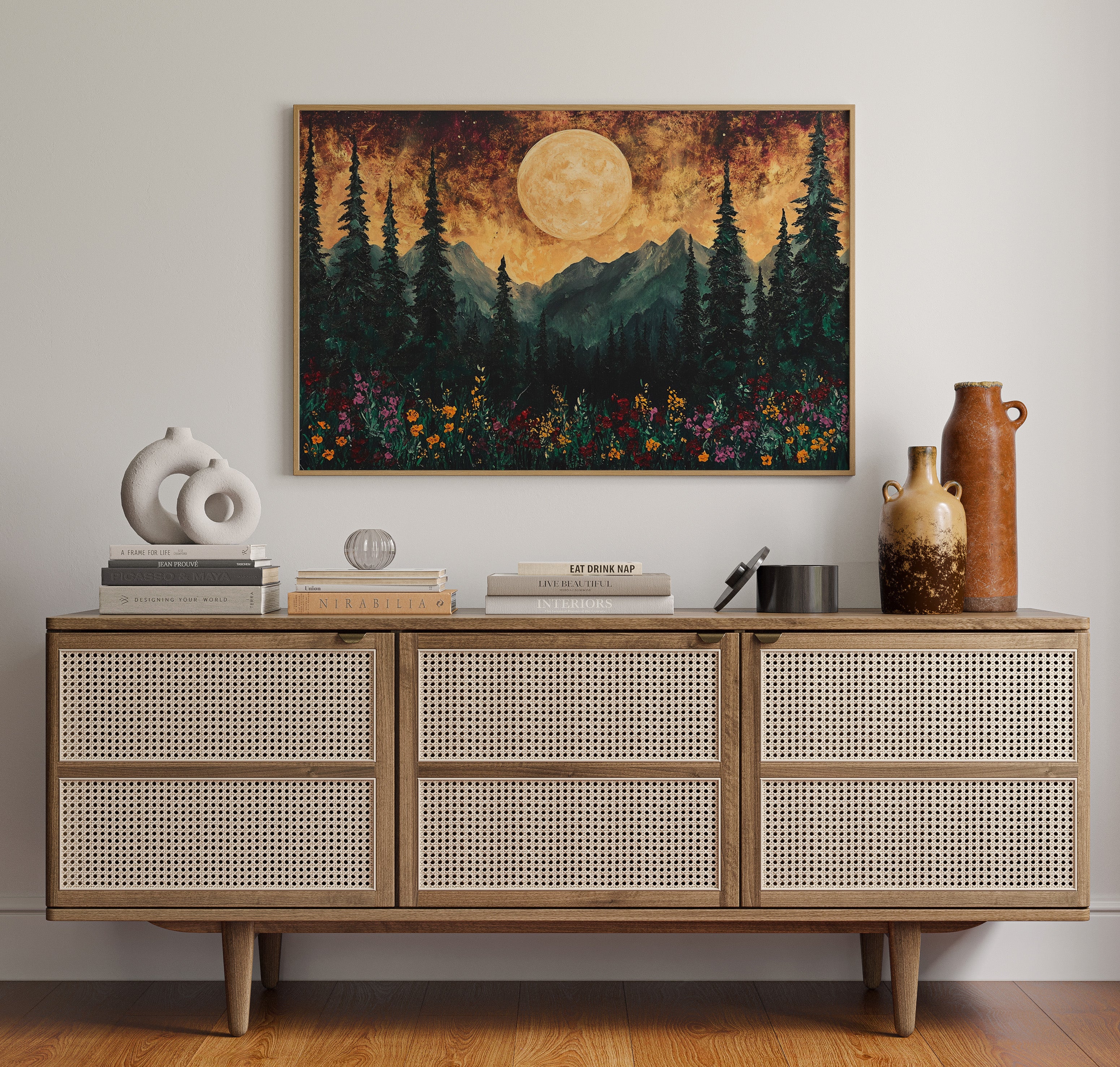 Alpine Meadows Catch Moonlight's Gold