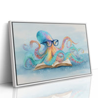 Curious Octopus Reads Ancient Tomes