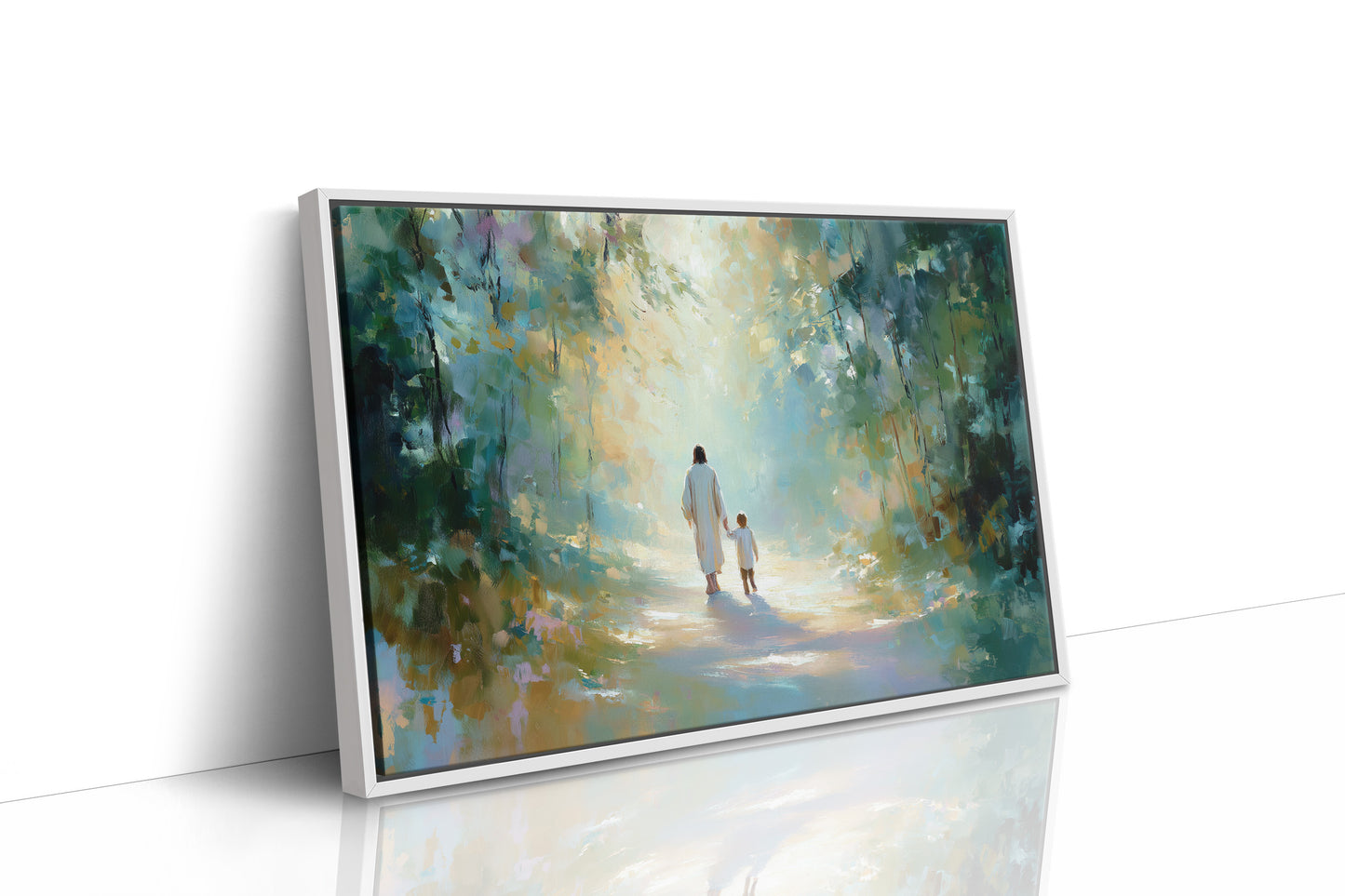 Ethereal Journey Through Luminous Forest