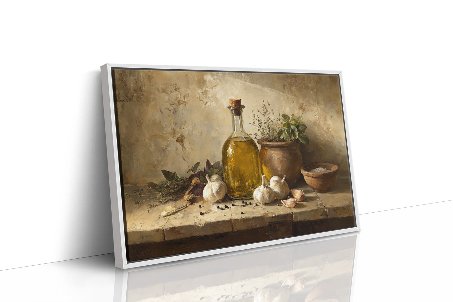 Golden Oil and Garden Herbs