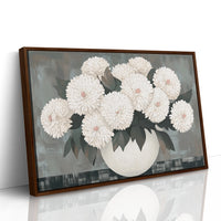 White Chrysanthemums Find Quiet Grace