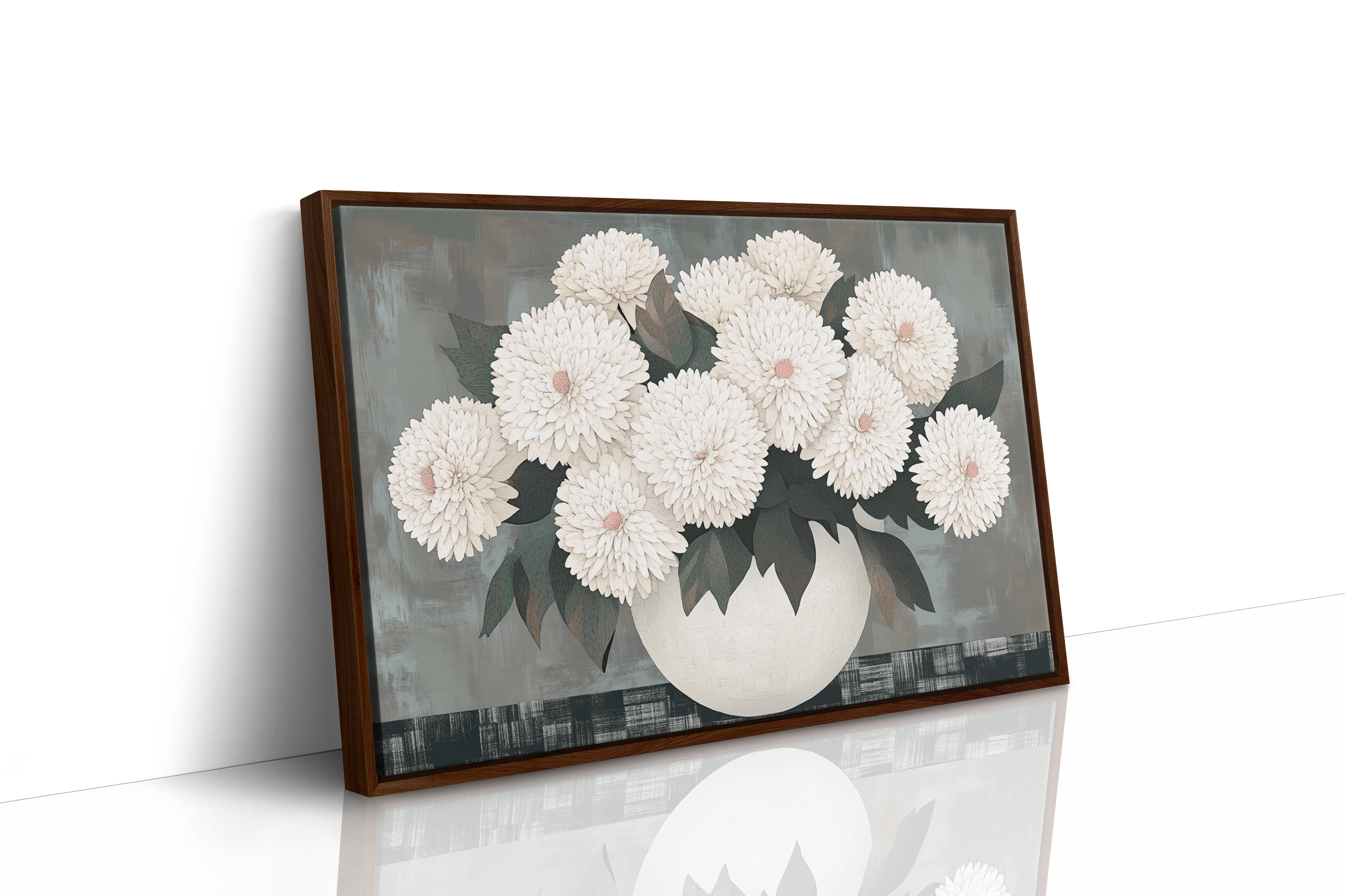 White Chrysanthemums Find Quiet Grace