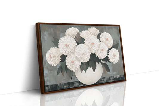 White Chrysanthemums Find Quiet Grace