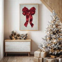 Red Silk Bows December's Promise