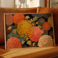 Chrysanthemums Dance In Golden Hour