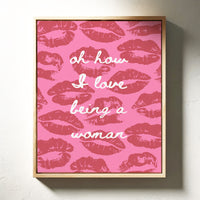 Pink Kisses Paint Sweet Messages