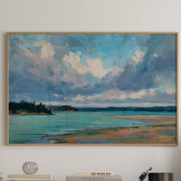 Summer Clouds Dance Above Turquoise Bay