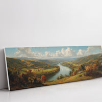 Autumn Valley Along The Riverbend