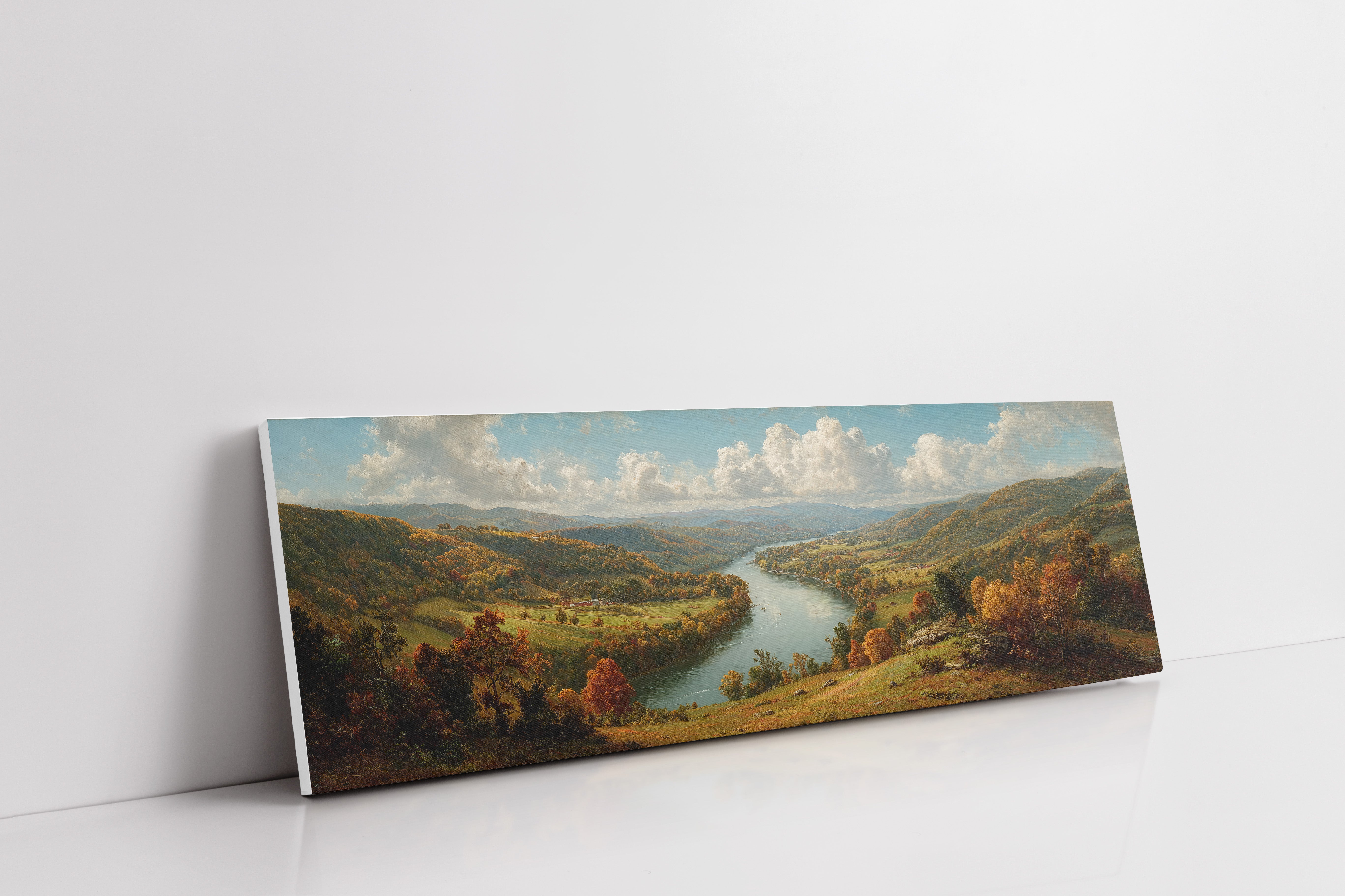Autumn Valley Along The Riverbend