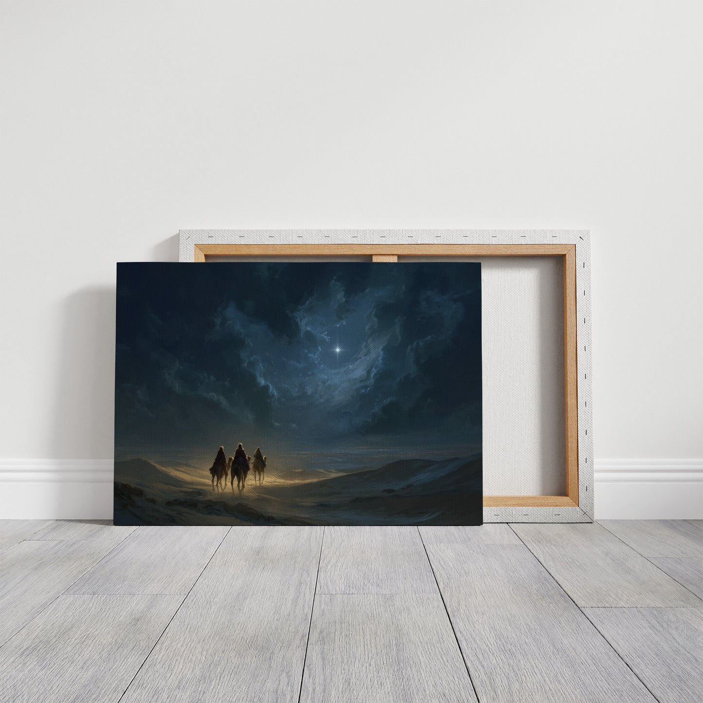 Celestial Beacon Guides Desert Wanderers