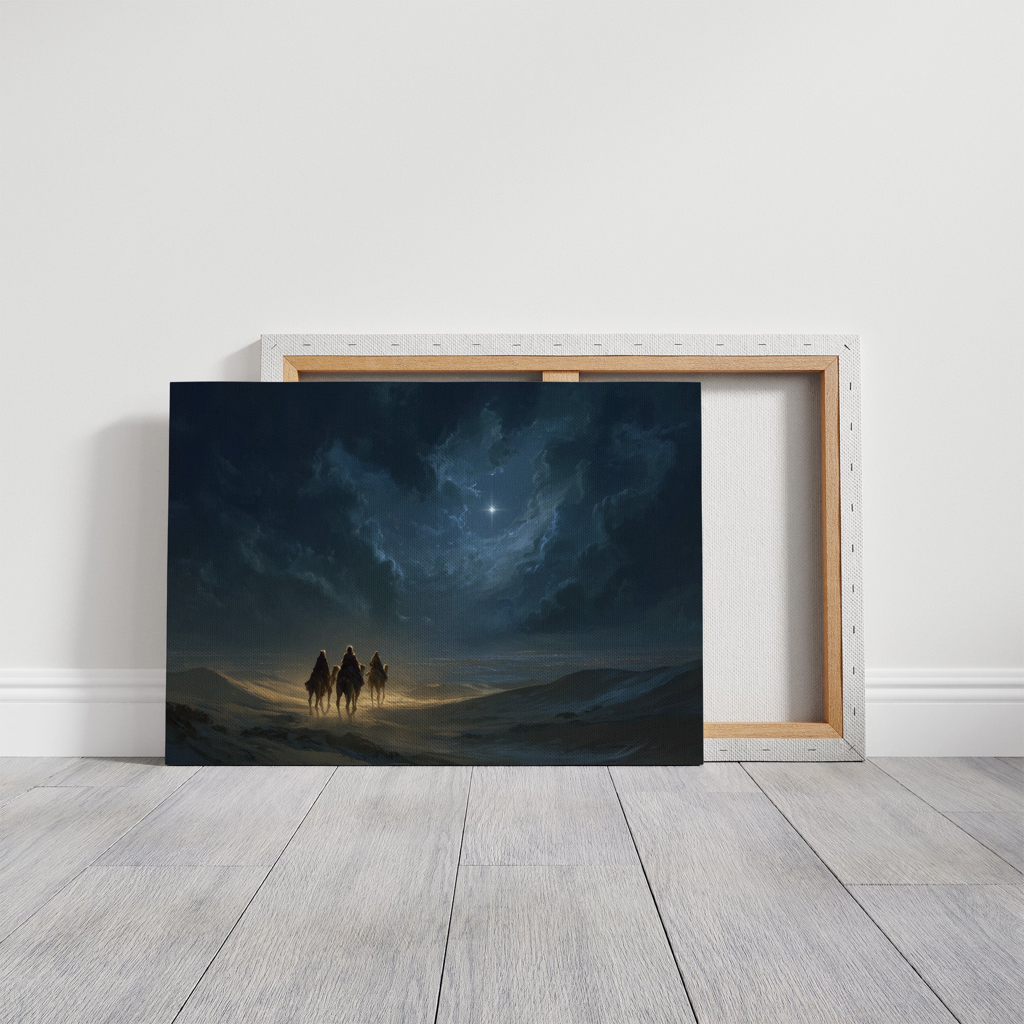 Celestial Beacon Guides Desert Wanderers