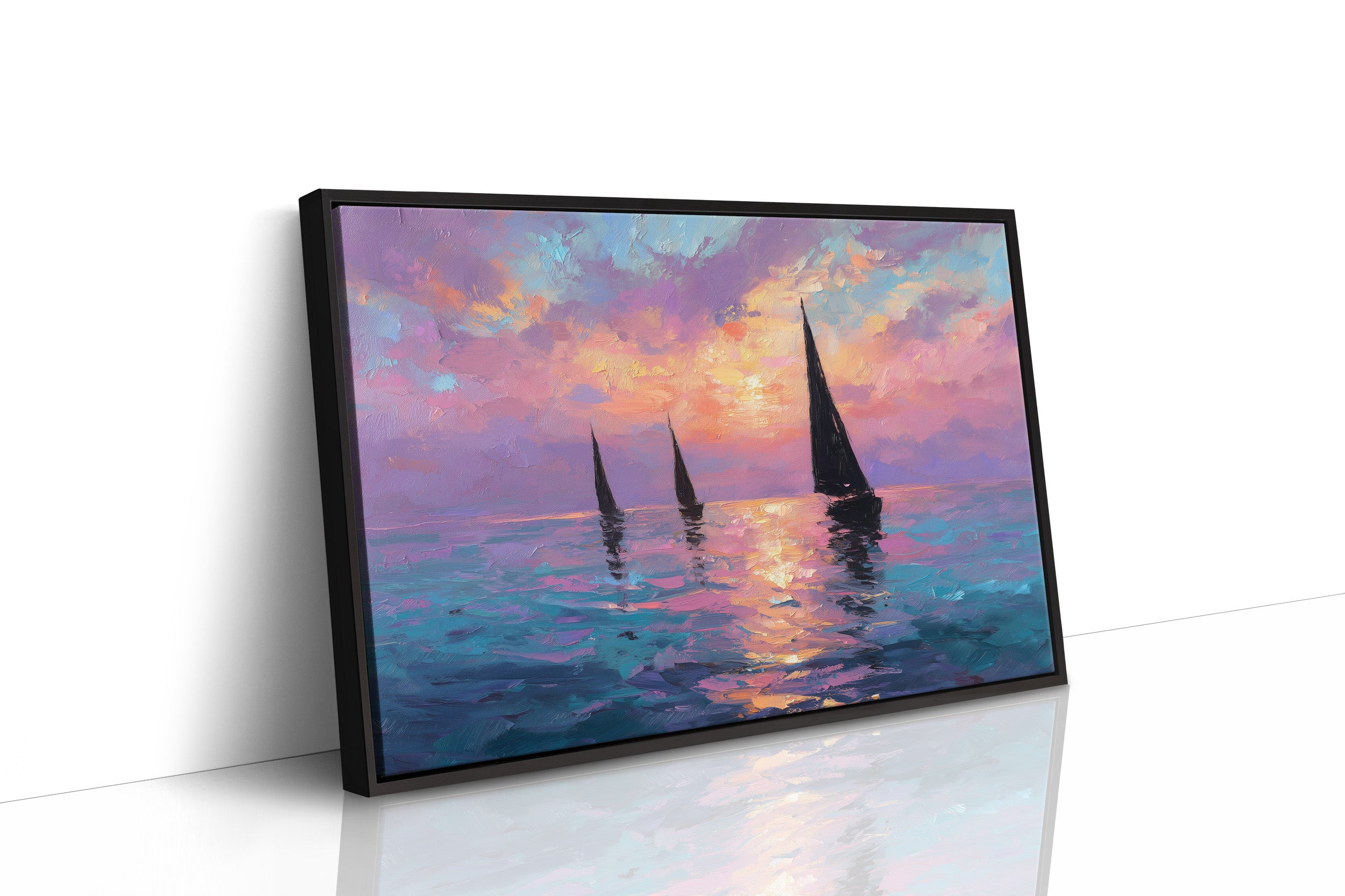 Three Sails Into the Gloaming