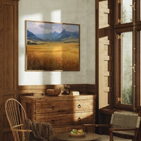 Wheat Fields Bow To Mountain Kings