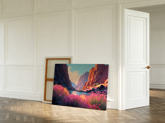 Wild Blooms Paint Desert River Banks