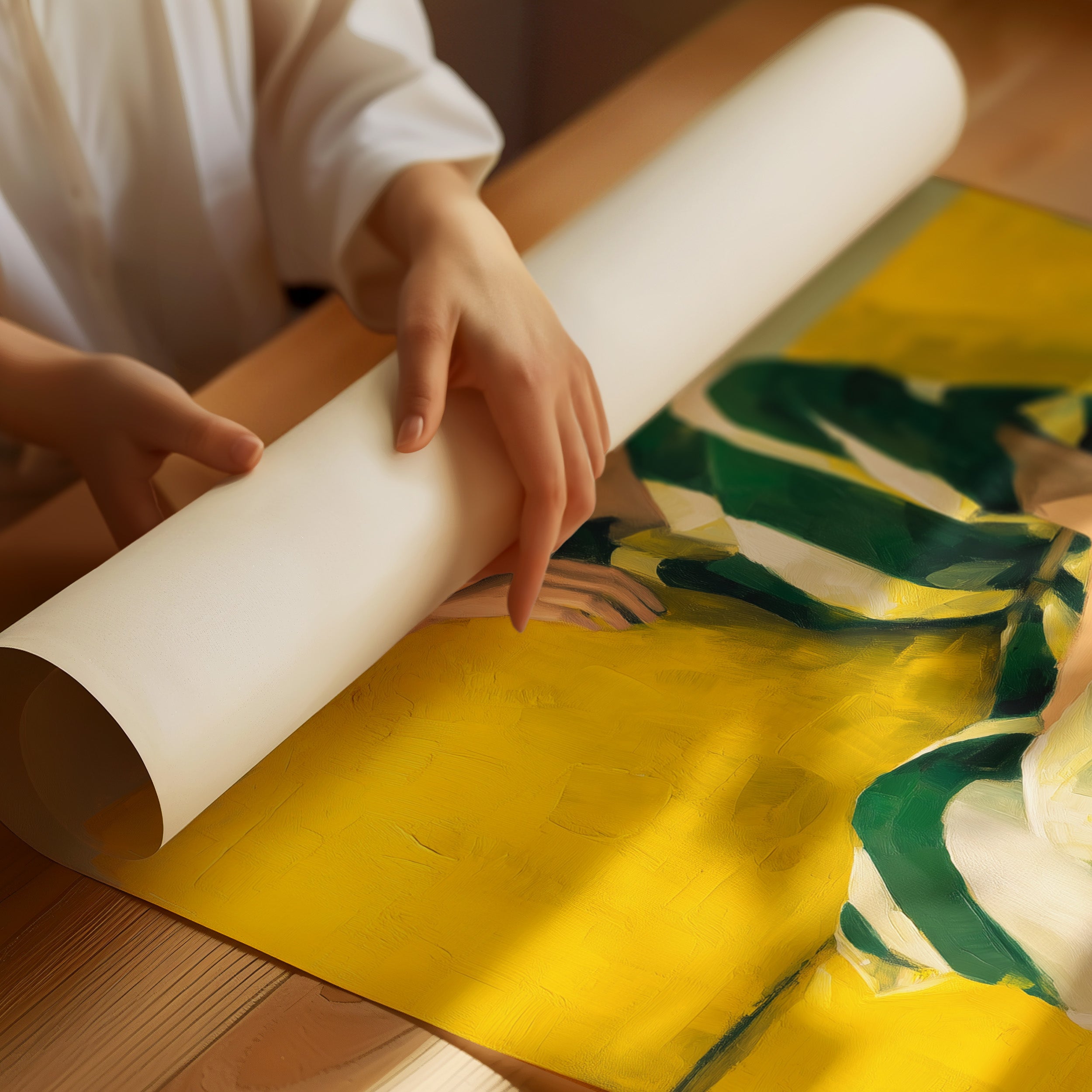 Sunlit Rest In Emerald And Gold