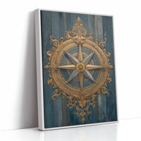 Gilded Compass Charts Distant Shores