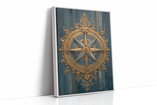 Gilded Compass Charts Distant Shores