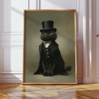 Dapper Feline's Grand Entrance